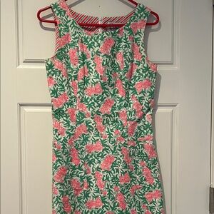Lilly Pulitzer Vibrant Pink and Green Dress